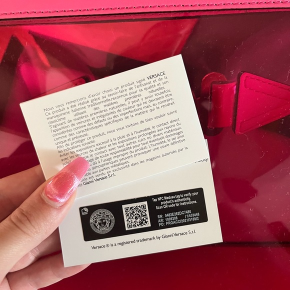 OPEN TO OFFERS!! VERSACE TRANSPARENT CLUTCH!!! - Picture 2 of 5
